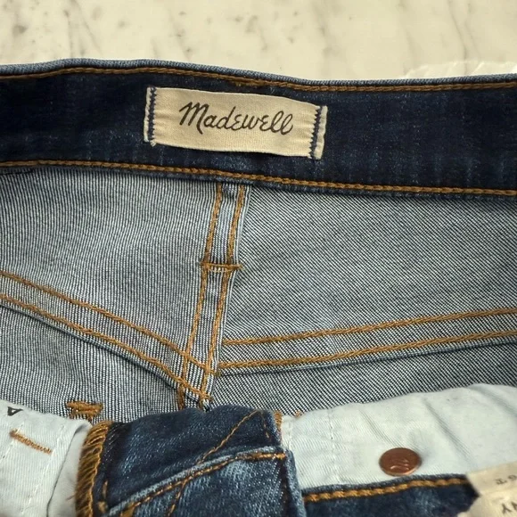 NEW Madewell Women’s Dark Blue 10” High-Rise Skinny Jeans Size 26 Tall / 2 US - Picture 3 of 6